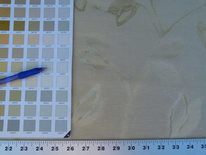 By Yard Scalamandre Gw Maharajah Eggshell Cream Ivory Silk Linen Damask Reversible MSRP USD 348/Y