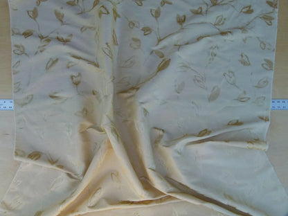 By Yard Scalamandre Gw Maharajah Eggshell Cream Ivory Silk Linen Damask Reversible MSRP USD 348/Y
