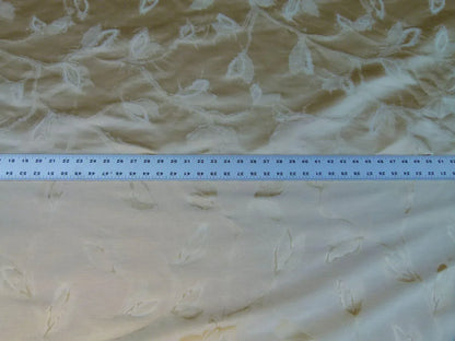 By Yard Scalamandre Gw Maharajah Eggshell Cream Ivory Silk Linen Damask Reversible MSRP USD 348/Y