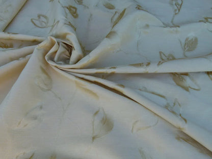 By Yard Scalamandre Gw Maharajah Eggshell Cream Ivory Silk Linen Damask Reversible MSRP USD 348/Y