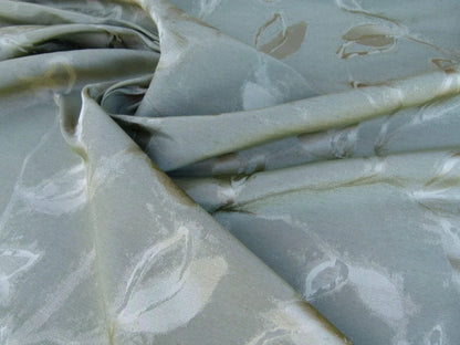 By Yard Scalamandre Gw Maharajah Avocado Green Gold Silk Linen Damask Reversible MSRP USD 348/Y