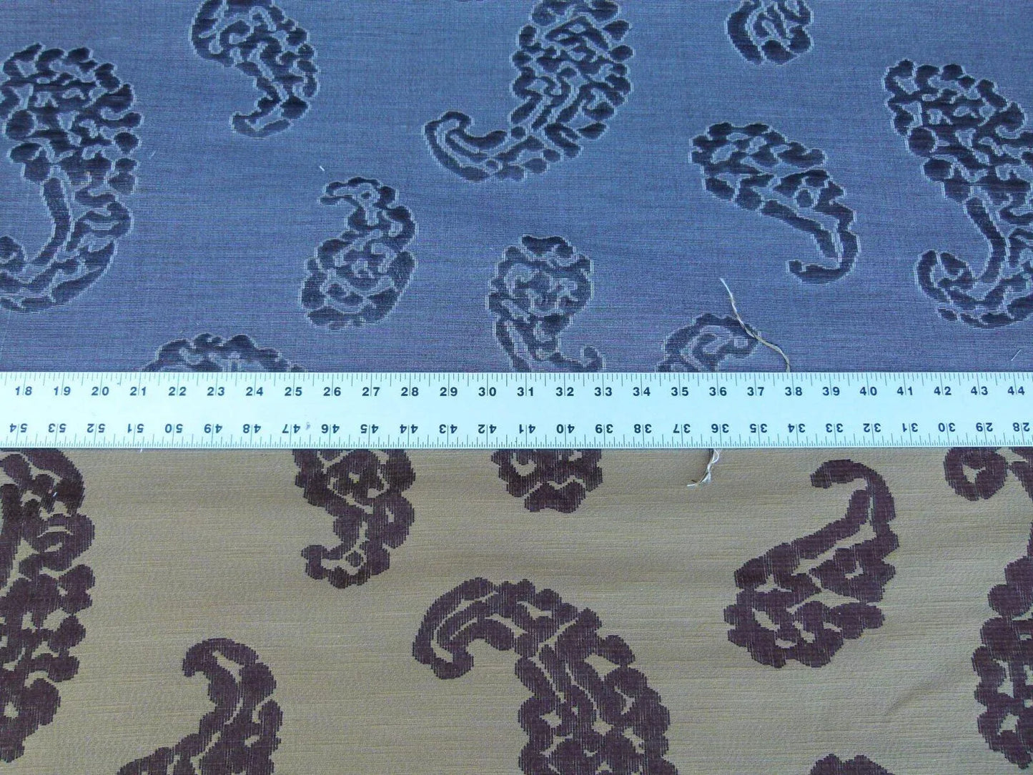 Scalamandre Katmandu Marrone Brown Chocolate Hazelnut Gold Silk Lampas Paisley MSRP USD 364