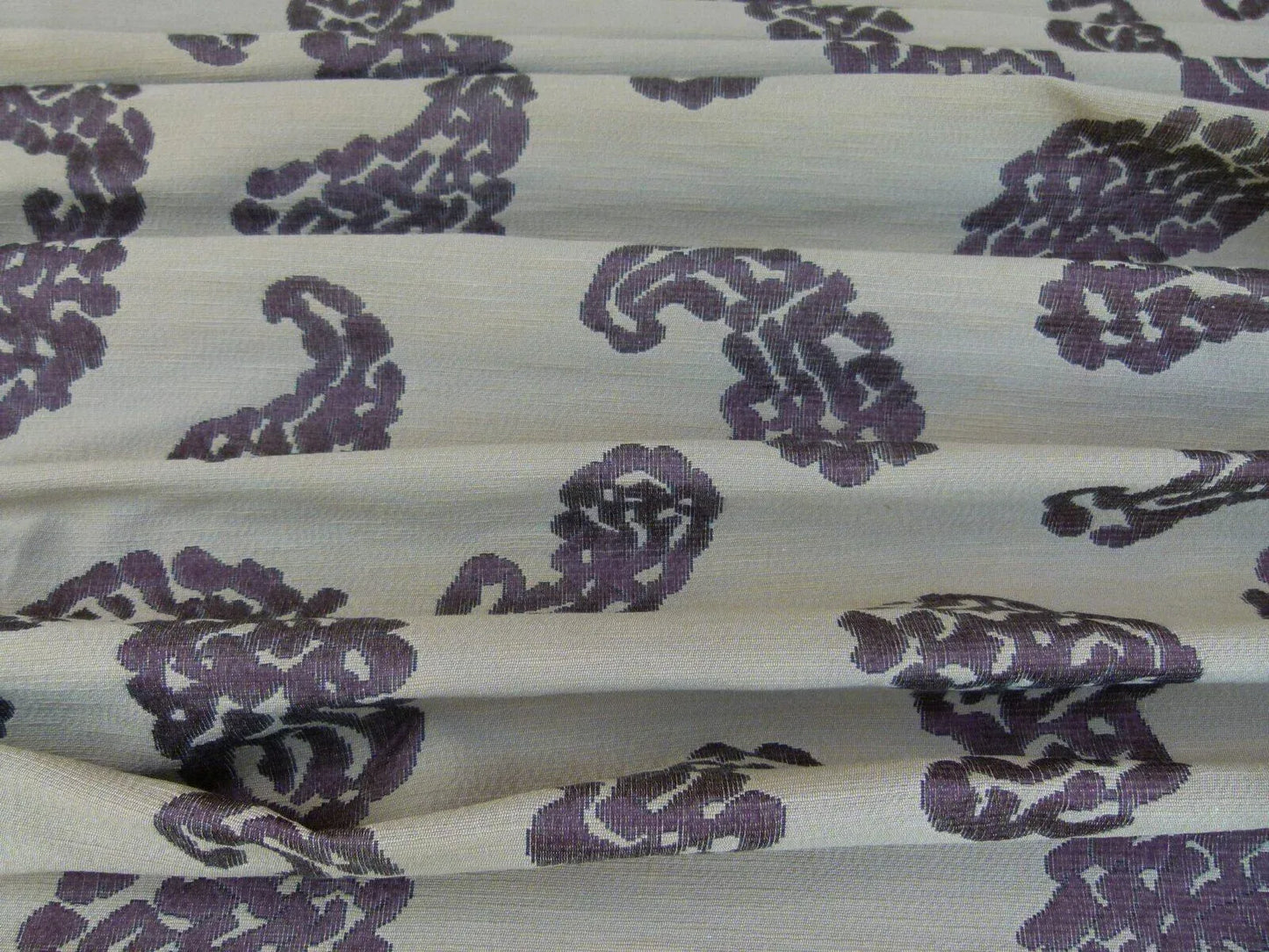 Scalamandre Katmandu Marrone Brown Chocolate Hazelnut Gold Silk Lampas Paisley MSRP USD 364