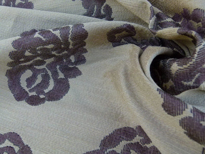 Scalamandre Katmandu Marrone Brown Chocolate Hazelnut Gold Silk Lampas Paisley MSRP USD 364