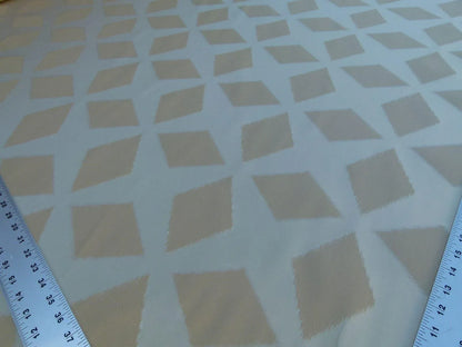 Scalamandre Polygon "gold" Watkins Brilliant Cream Silk Cotton Old World Weavers MSRP USD 260/Y
