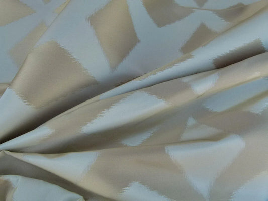 Scalamandre Polygon "gold" Watkins Brilliant Cream Silk Cotton Old World Weavers MSRP USD 260/Y