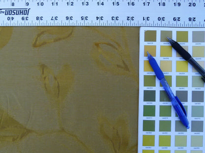 By Yard Scalamandre Gw Maharajah Antique Gold Yellow Silk Linen Damask Reversible MSRP USD 348/Y