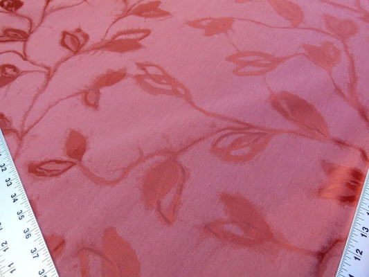 By Yard Scalamandre Gw Maharajah Paprika Red Spice Silk Linen Damask Reversible MSRP USD 348/Y