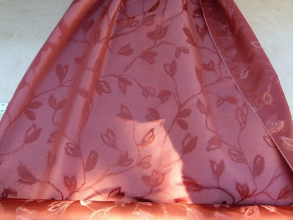 By Yard Scalamandre Gw Maharajah Paprika Red Spice Silk Linen Damask Reversible MSRP USD 348/Y