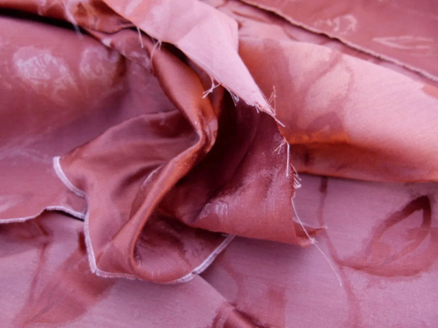 By Yard Scalamandre Gw Maharajah Paprika Red Spice Silk Linen Damask Reversible MSRP USD 348/Y