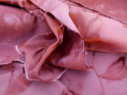 By Yard Scalamandre Gw Maharajah Paprika Red Spice Silk Linen Damask Reversible MSRP USD 348/Y