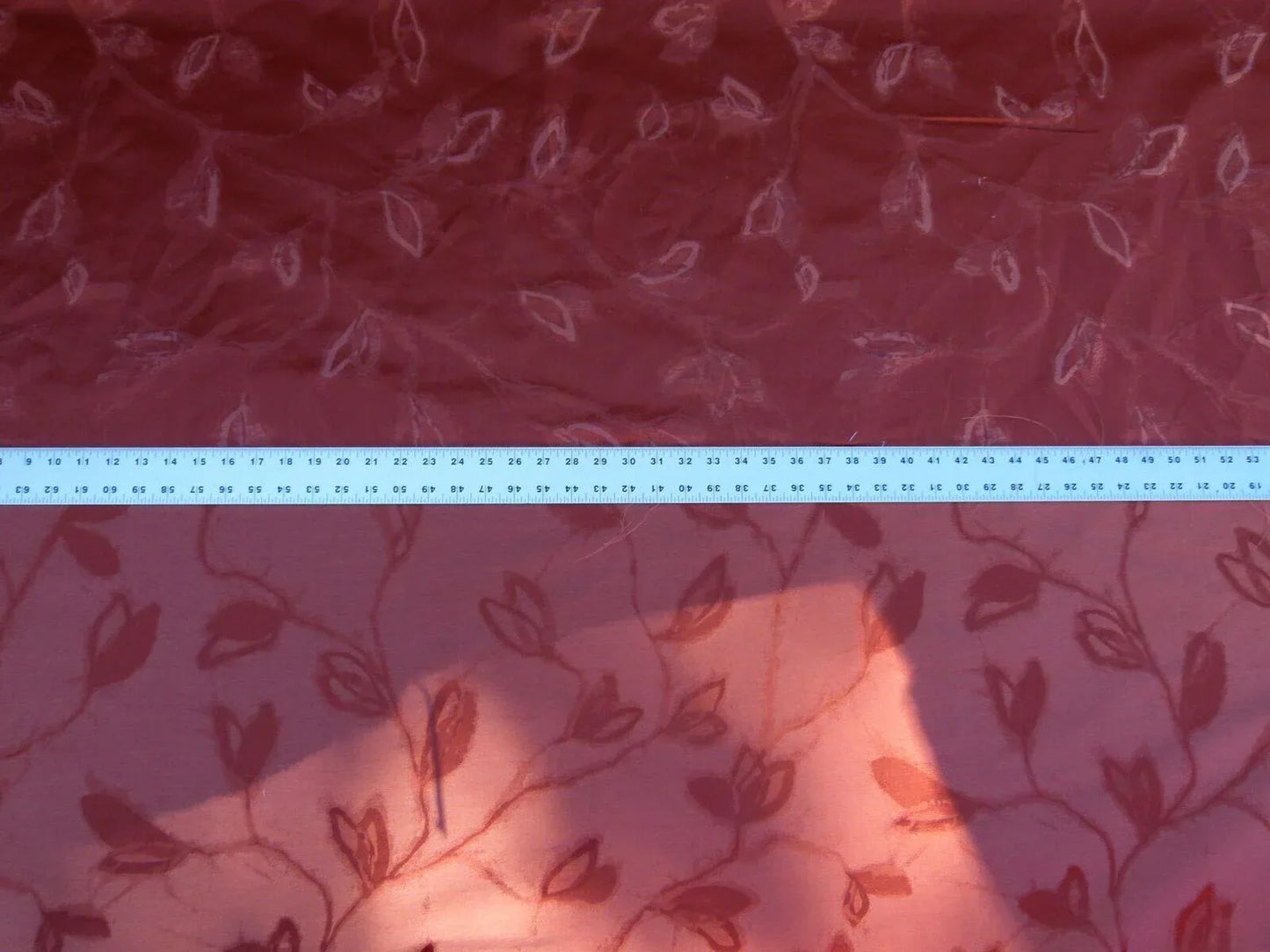 By Yard Scalamandre Gw Maharajah Paprika Red Spice Silk Linen Damask Reversible MSRP USD 348/Y