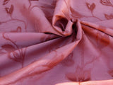 By Yard Scalamandre Gw Maharajah Paprika Red Spice Silk Linen Damask Reversible MSRP USD 348/Y
