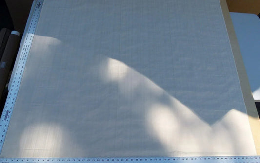 Scalamandre Mirage 100% Silk Self Strie Pussy Willow Beige Silver Cream MSRP USD 198/Y