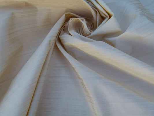 Scalamandre Mirage 100% Silk Self Strie Pussy Willow Beige Silver Cream MSRP USD 198/Y