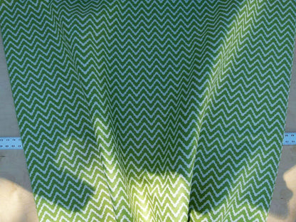 Scalamandre Chantico Chevron Lattice Lime Green White Linen Cotton Woven  Old World Weavers Chevron MSRP USD 198/Y