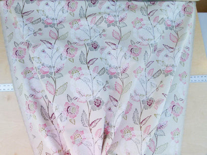 Scalamandre Chester Square Fh Rose Pink Multi Printed Cotton Old World Weavers MSRP USD 190/Y