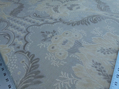 By Yard Scalamandre Lacerta Damask Cut Velvet Beige Cream White MSRP USD 512/yard