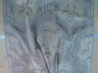 By Yard Scalamandre Lacerta Damask Cut Velvet Beige Cream White MSRP USD 512/yard