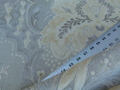 By Yard Scalamandre Lacerta Damask Cut Velvet Beige Cream White MSRP USD 512/yard