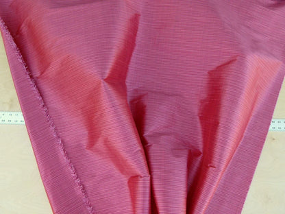 by yard Scalamandre Powers Court Geranium Red Crimson Silk Taffeta Strie MSRP USD 342/Y