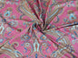 By yard Scalamandre Hudson Multi On Coral Pink Red Paisley Printed Cotton Sateen Belle Jardin Collection Fr France MSRP USD 216/y