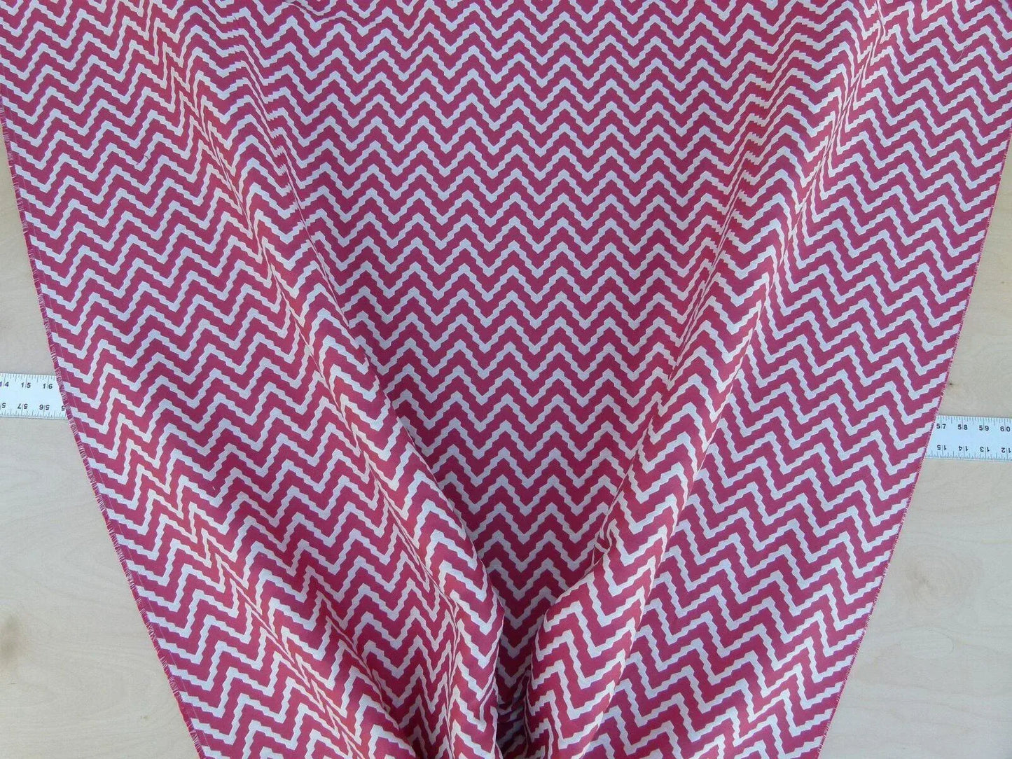 Scalamandre Chantico Chevron Lattice Flamingo Pink White Linen Cotton Woven Old World Weavers Chevron MSRP USD 198/Y