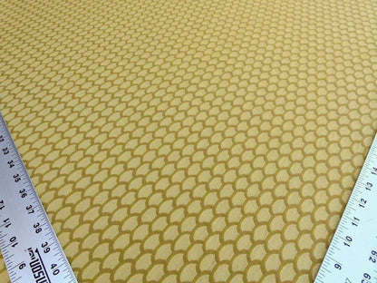 Bty Scalamandre Poseidon Gilt Gold Yellow Neutral Fish Scale Ocean Wave MSRP USD184/Y