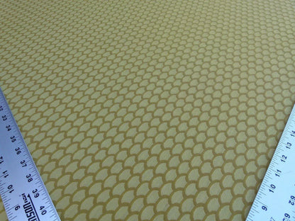 Bty Scalamandre Poseidon Gilt Gold Yellow Neutral Fish Scale Ocean Wave MSRP USD184/Y