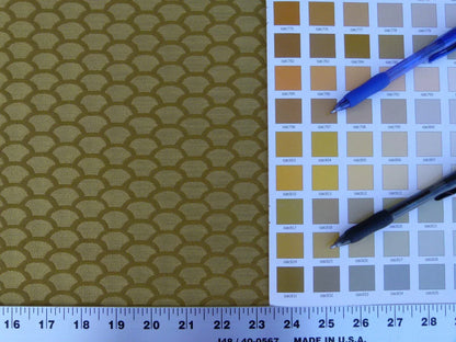 Bty Scalamandre Poseidon Gilt Gold Yellow Neutral Fish Scale Ocean Wave MSRP USD184/Y