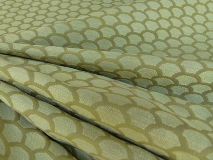 Bty Scalamandre Poseidon Gilt Gold Yellow Neutral Fish Scale Ocean Wave MSRP USD184/Y