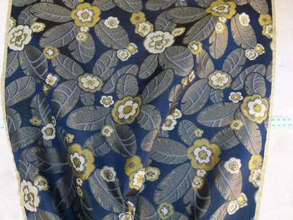 By Yd Scalamandre S.S. Seacloud Grey Watkins Black Gold Heavy Flower MSRP USD 440Y