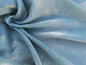 Scalamandre Serene Semi Sheer Silk Pale Sky Blue Cream Silk Organza Old World Weavers MSRP USD 168/y
