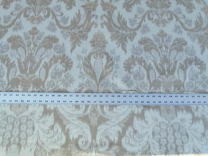 Scalamandre Renaissance Hardy Damask Beiges On Crème White Cotton Viscose French Court MSRP USD 218/Y