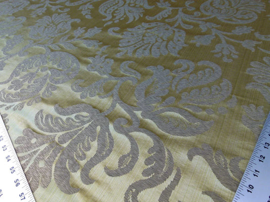 Scalamandre Ypres Lampas Pom Pomegranate Renaissance Gold Metallic Copper MSRP USD445/yd