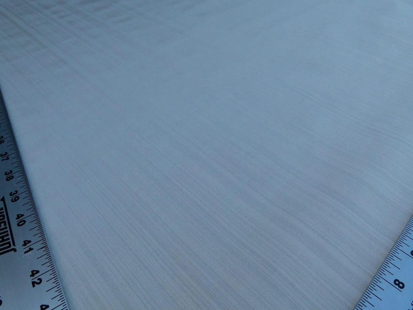 Scalamandre Mirage 100% Silk Self Strie "Lily White" Cream White Silver MSRP USD 198/Y