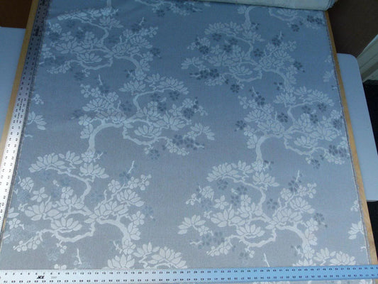 Scalamandre Yoshino "grey" Asian Japanese Penzai Magnolia Tree Cut Velvet MSRP USD 240/Y