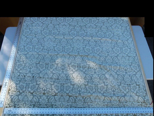 Scalamandre Audrey Damask Cut Velvet Linen "clear Neutral" Renaissance Artichoke Rose MSRP USD 427/Y