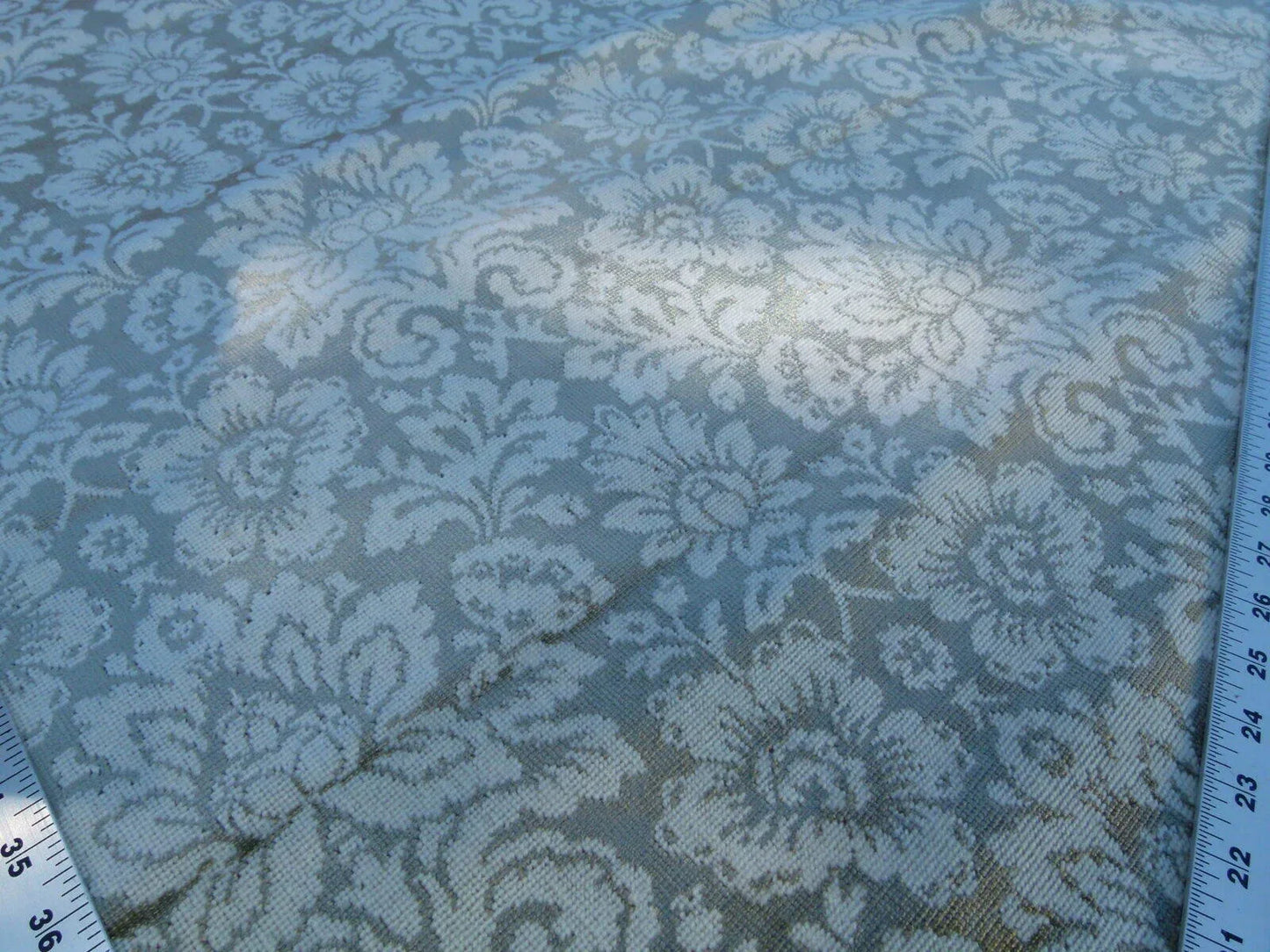 Scalamandre Audrey Damask Cut Velvet Linen "clear Neutral" Renaissance Artichoke Rose MSRP USD 427/Y