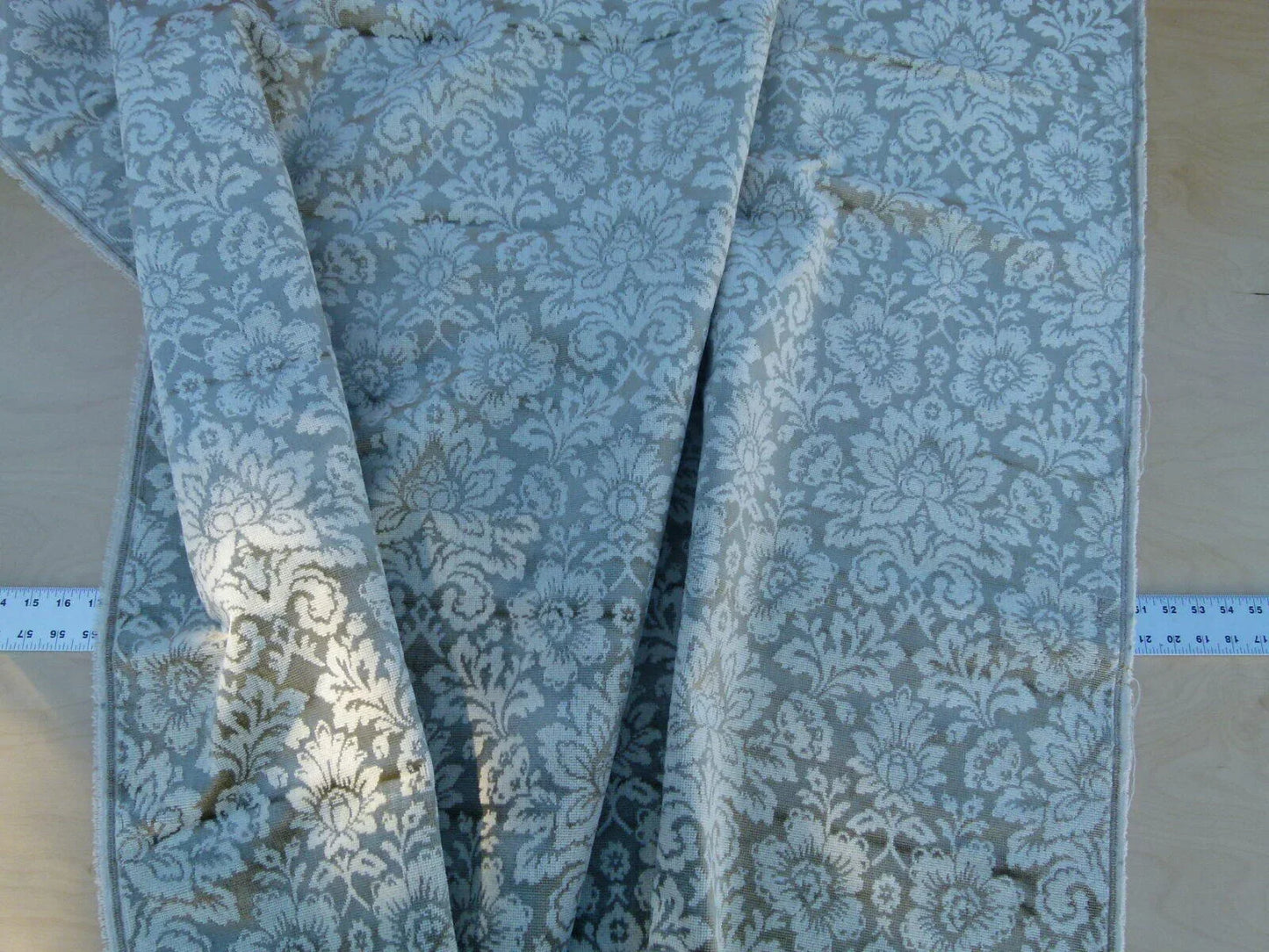 Scalamandre Audrey Damask Cut Velvet Linen "clear Neutral" Renaissance Artichoke Rose MSRP USD 427/Y