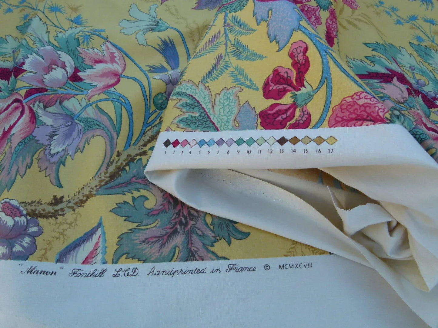 Bty Scalamandre Manon Multi/yellow Green Red Pink Blue Wild Tropical Floral Opera MSRP USD 244/Y