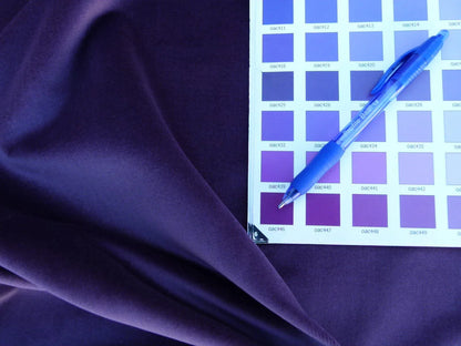 Bty Scalamandre Indus Velvet "plum"deep Purple Supple Italy MSRP USD 228/Y