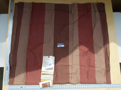 11 Ev3 2.5y Scalamandre Colony Batavia Rigato Matelasse Stripe Madder Red Henna Brick MSRP USD 338/Y