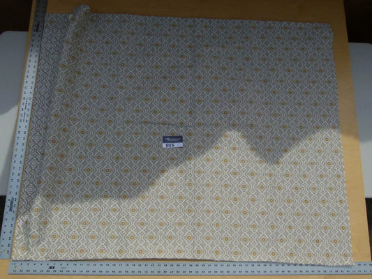 13 Ev3 Scalamandre Colony 2.4y Mysore Coordinato Bianco Beige Gold Geometric MSRP USD 318/Y (copy)