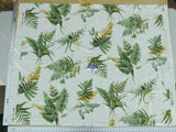 2 Ev4 Scalamandre 1.3y Felce Cotton Linen White Fern Turtle MSRP USD 276/Y