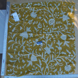 9 Ev4 Scalamandre 47"x43" Balik-gold Wool Crewel On Jute MSRP USD 152/Y