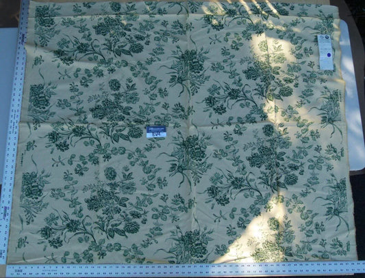 11 Ev4 Scalamandre 2.4y Valencay Green French Toile Cream MSRP USD 132/Y