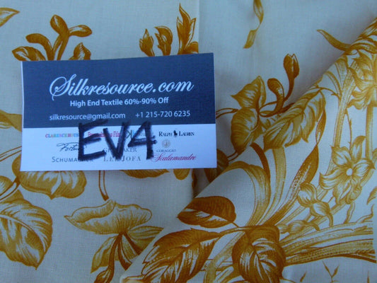 12 Ev4 Scalamandre 1.4y Valencay Gold French Toile Cream MSRP USD 132/Y