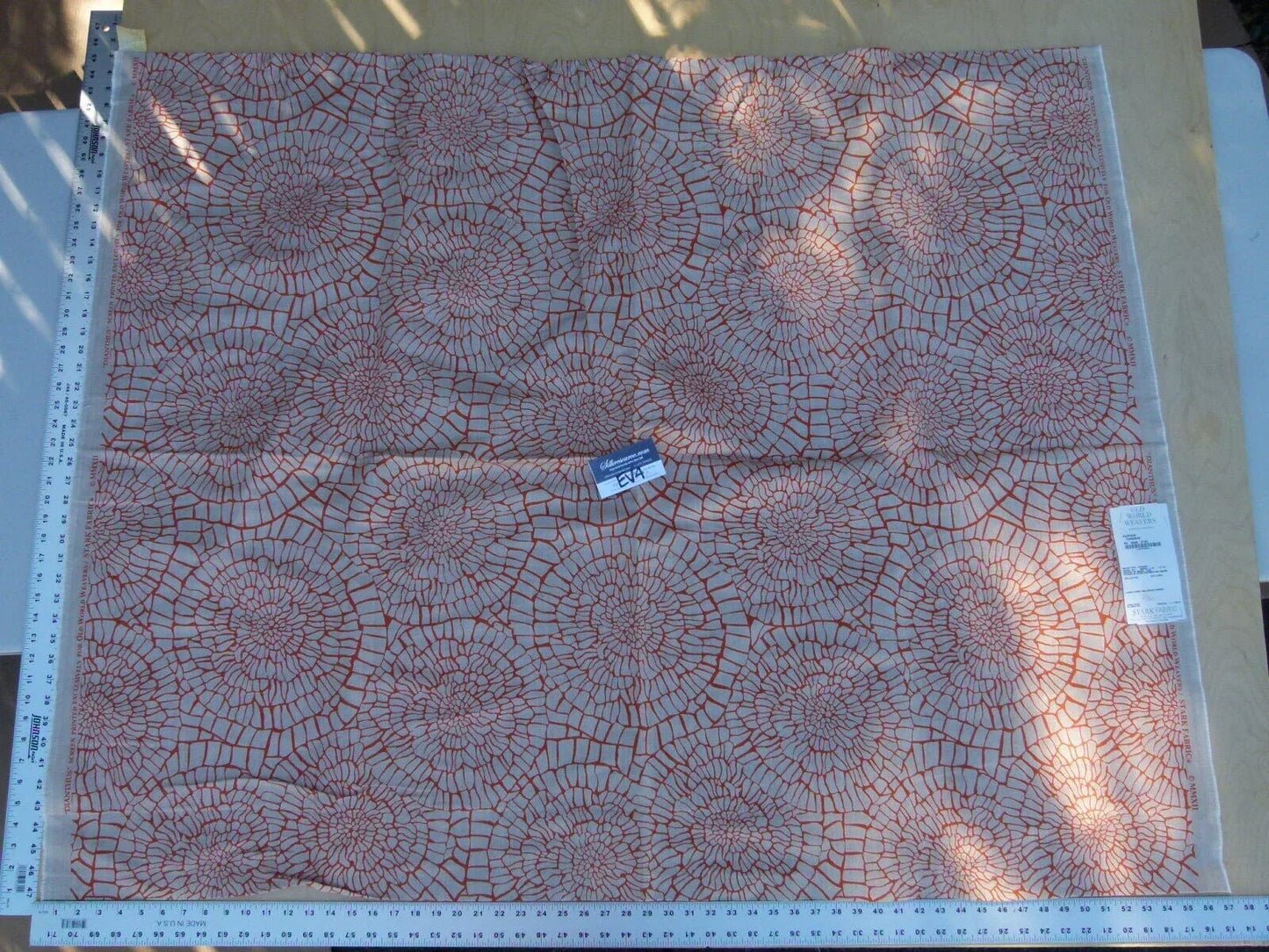 25 Ev4 Scalamandre 1.2y Dianthus Tangerine Dark Orange Print MSRP USD 144/Y Flower Print Old World Weavers Cotton Linen