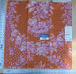 4 Ev5 Scalamandre Square Showroom Sample Tobago Hive Papaya Raspberry Orange Pink 100% Linen MSRP USD 280/Y